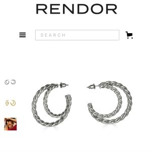 Rendor Victoria Earrings White Gold NEW